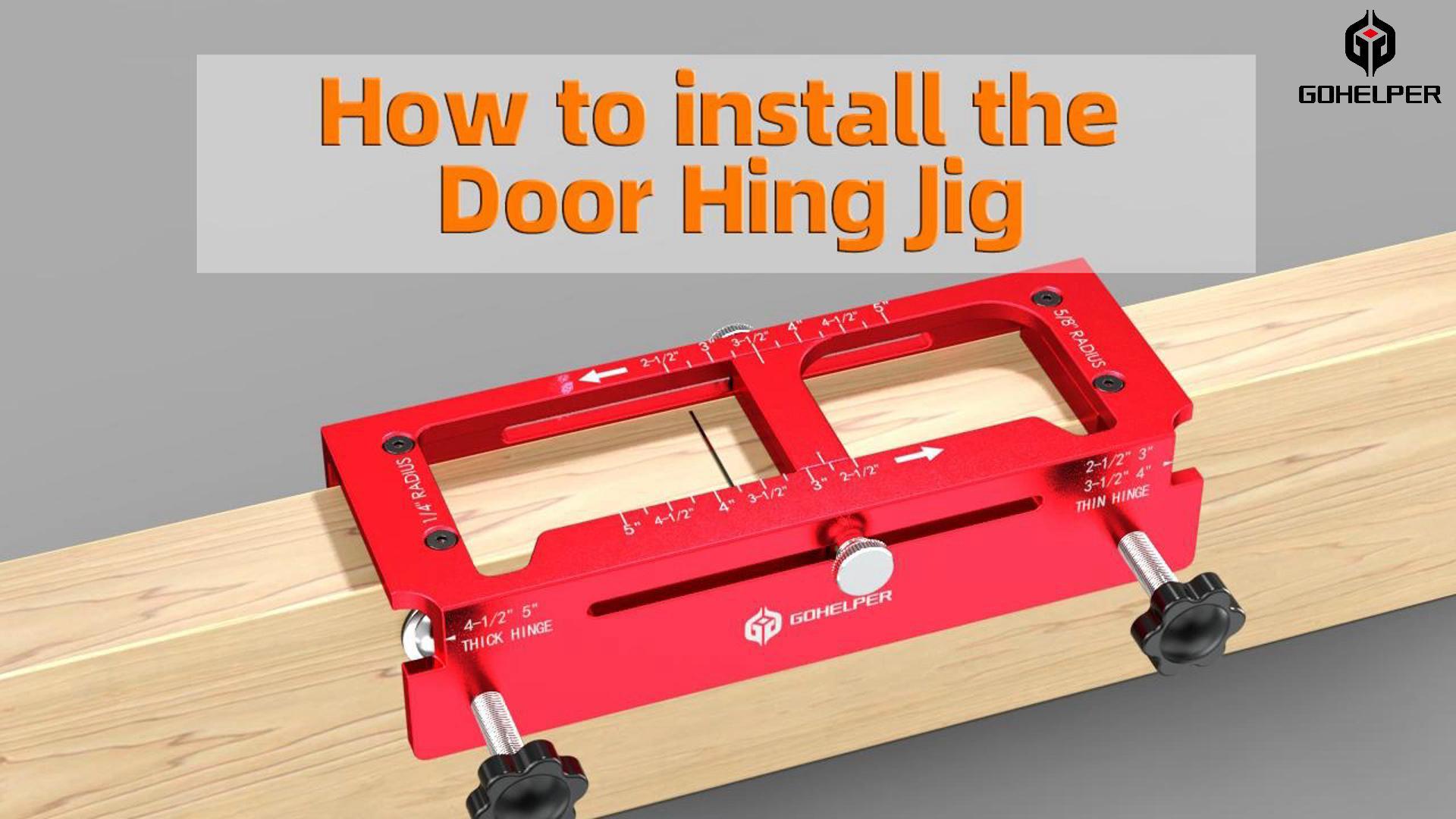 Door Hinge Jig, Aluminum Alloy Door Hinge Template Kit for Router